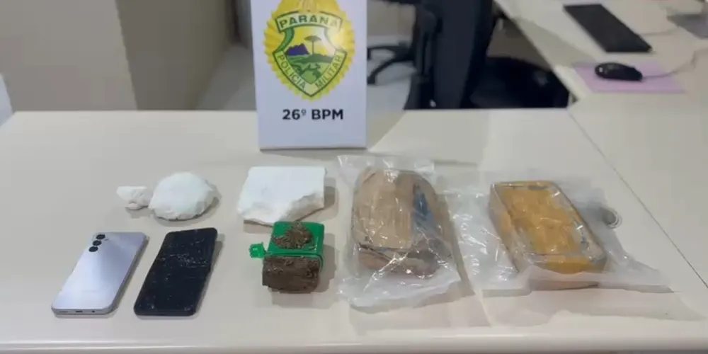 Homem foi encaminhado para a delegacia da Polícia Civil de Telêmaco Borba