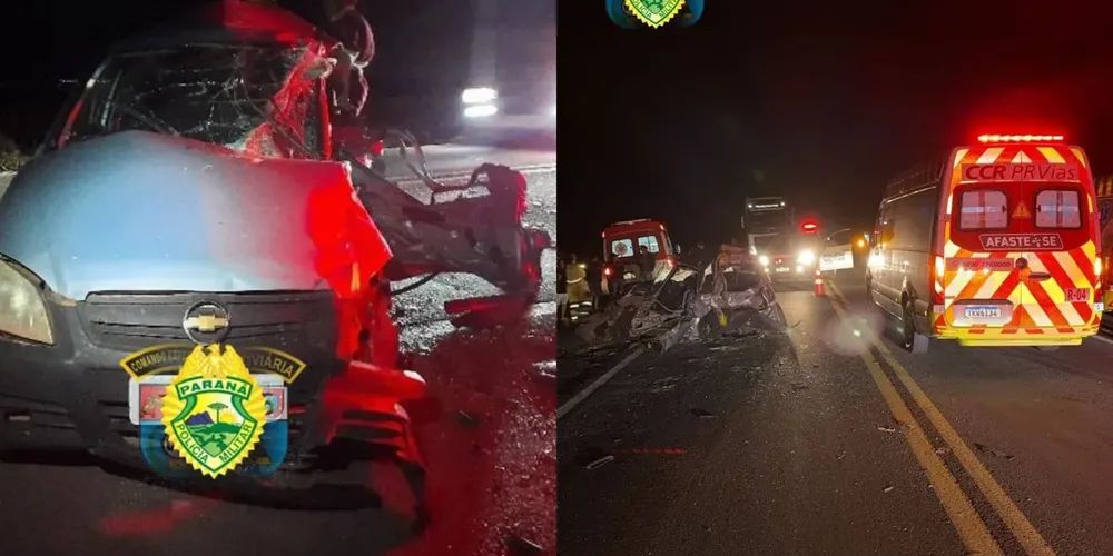 Celta ficou completamente destruído após batida