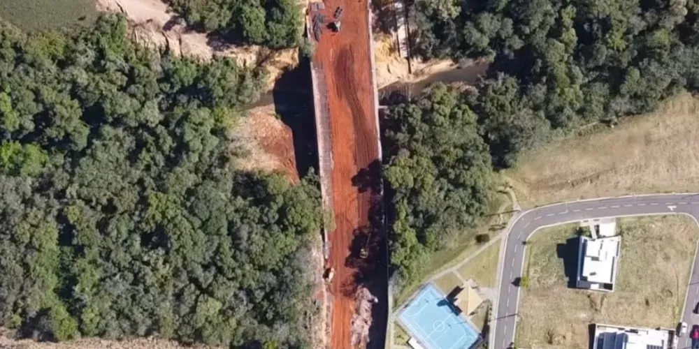 O novo trecho está em obras avançadas