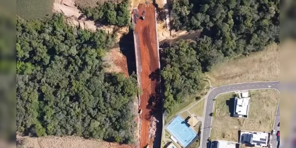 O novo trecho está em obras avançadas