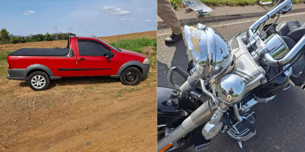 Veículos envolvidos na batida