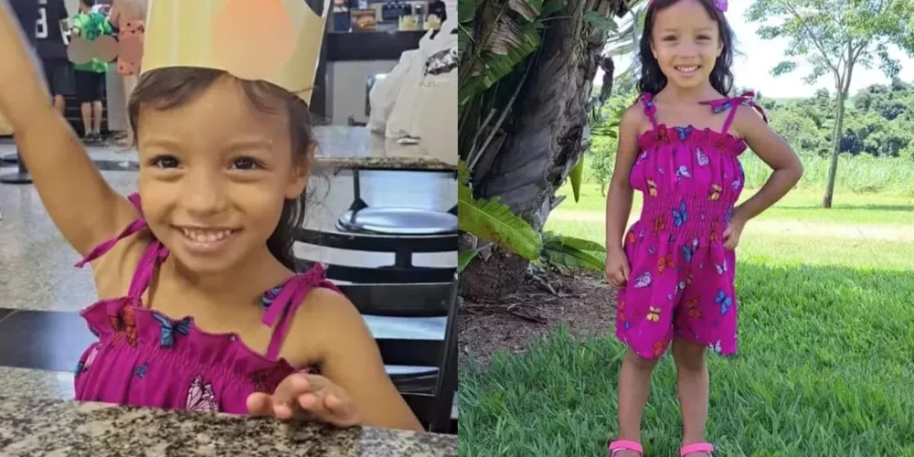 Maria Clara Aguirre Lisboa de apenas 5 anos