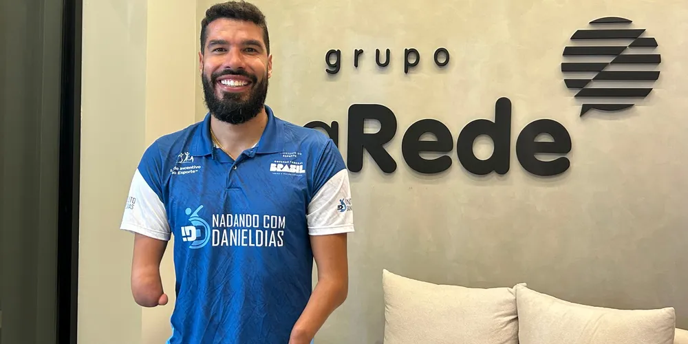 Daniel Dias concedeu entrevista nos estúdios do Grupo aRede