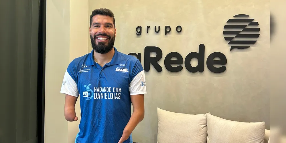 Daniel Dias concedeu entrevista nos estúdios do Grupo aRede