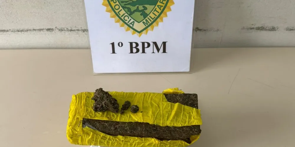Droga foi apreendida e suspeito preso