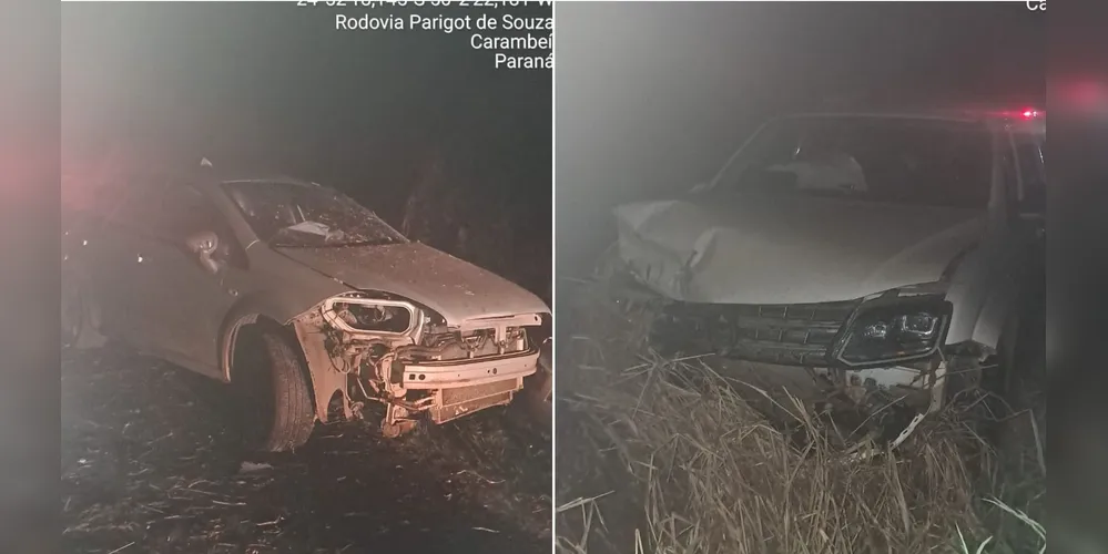 Motorista envolvido abandonou o carro e fugiu