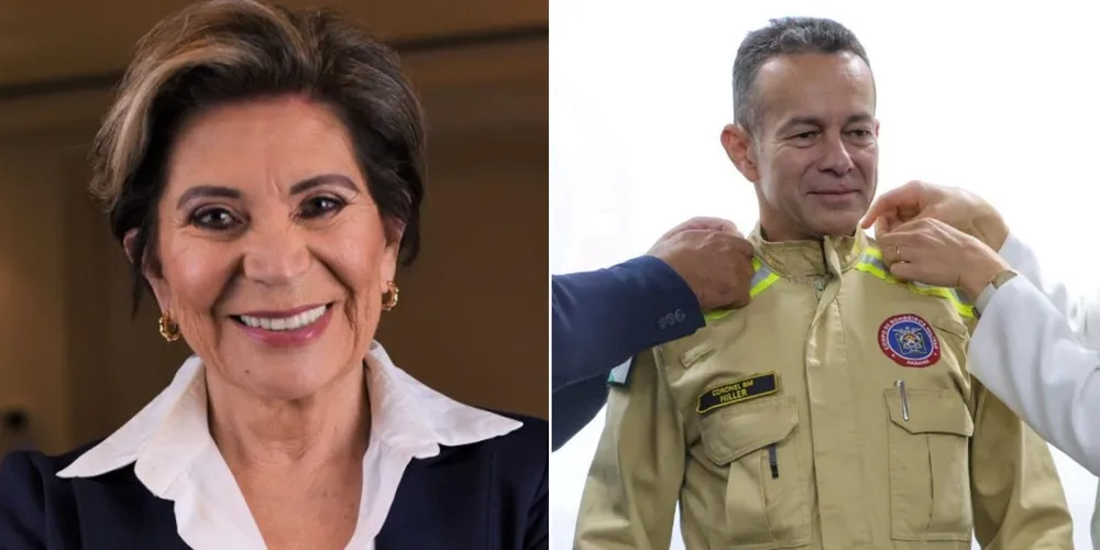 Prefeita Elizabeth e o Coronel Antonio