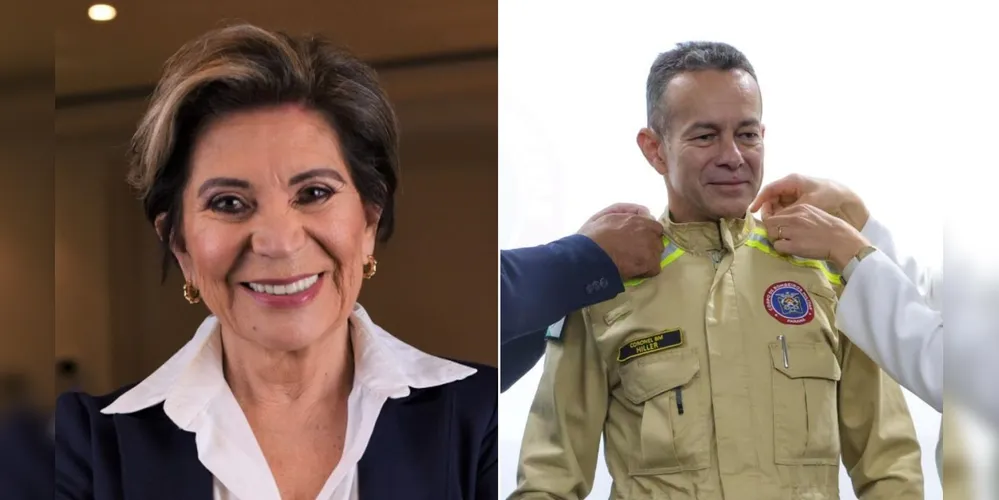 Prefeita Elizabeth e o Coronel Antonio