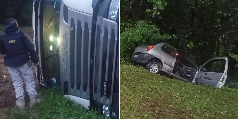 Vítimas foram registradas somente em um dos acidentes