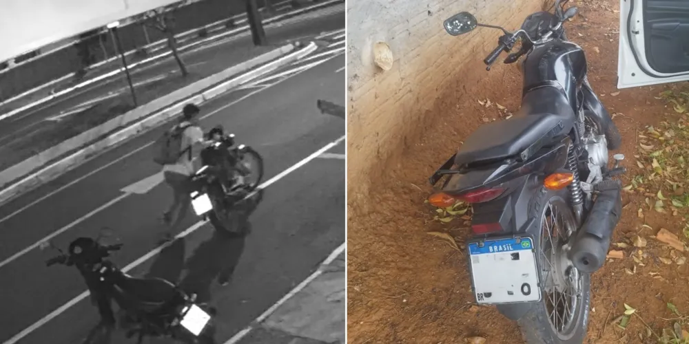 Motocicleta furtada foi recuperada