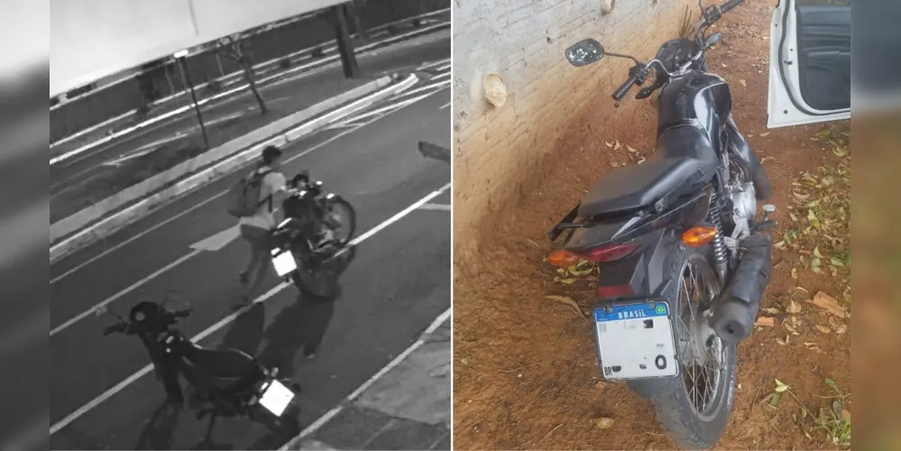 Motocicleta furtada foi recuperada