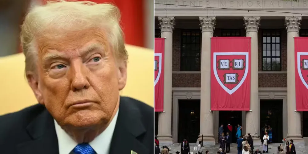 Donald Trump e a Universidade de Harvard