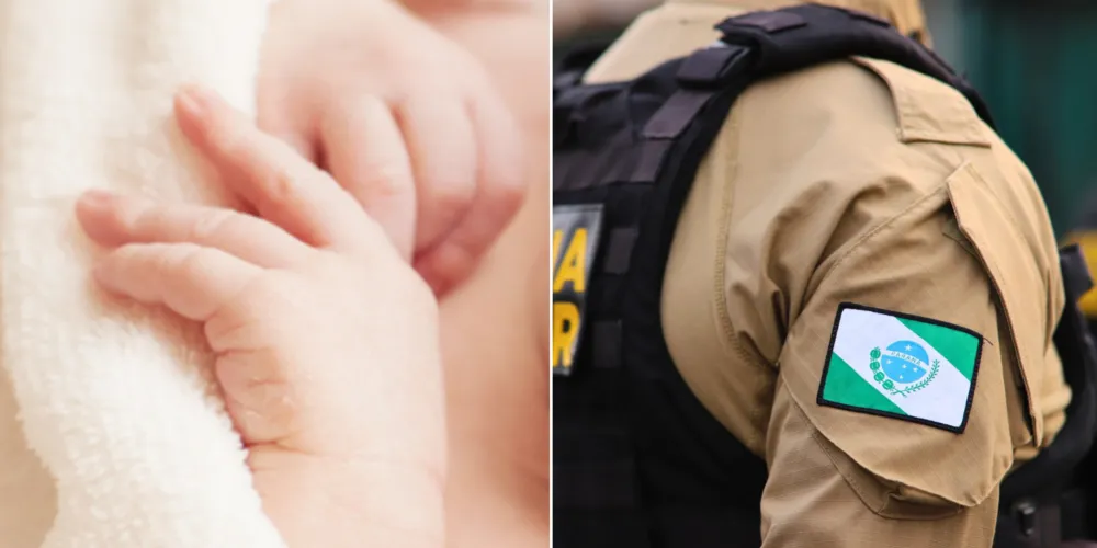 PM realizou a manobra de Heimlich e salvou bebê engasgado