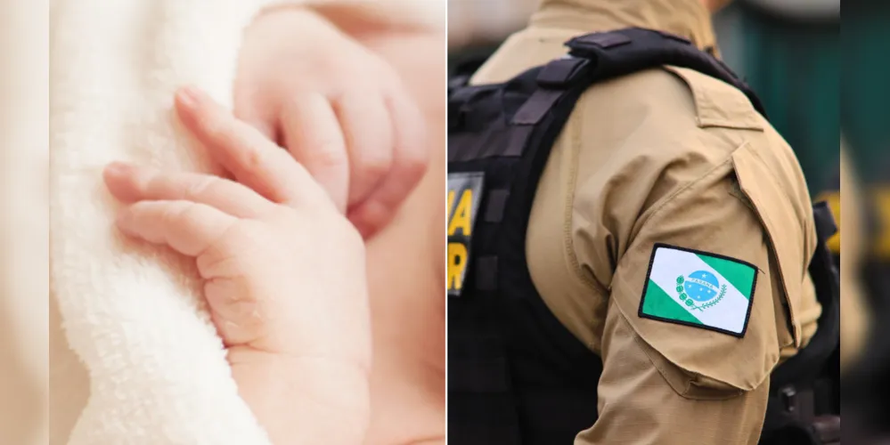 PM realizou a manobra de Heimlich e salvou bebê engasgado