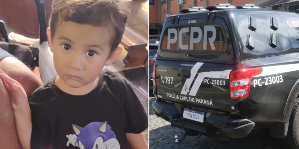 Arthur desapareceu enquanto brincava na área externa de sua casa