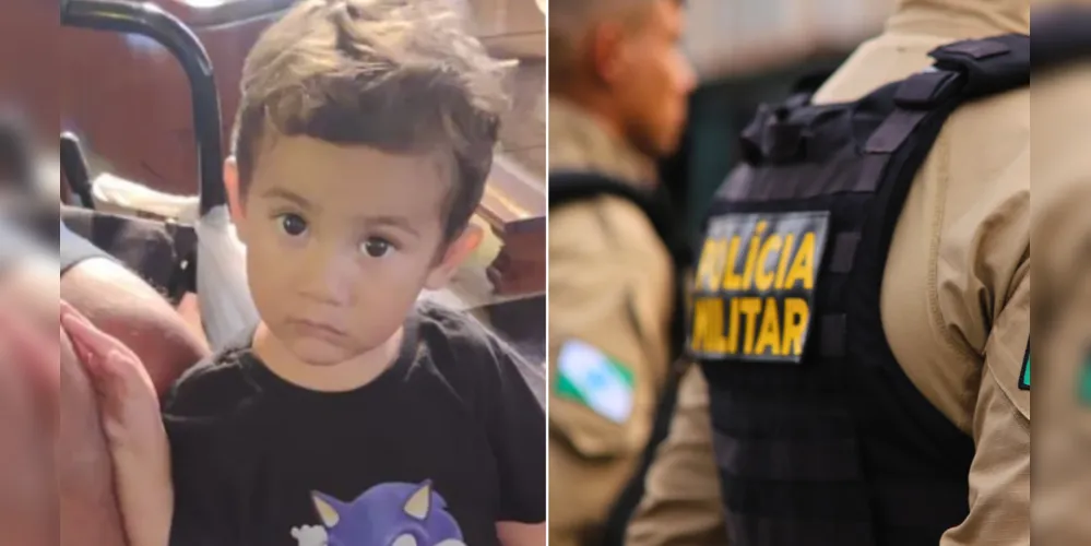 Artur da Rosa Carneiro, de apenas 2 anos, está desaparecido desde a manhã de ontem (9)
