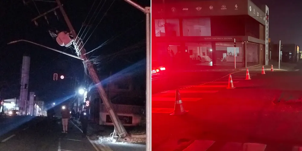 Carro se evadiu do local