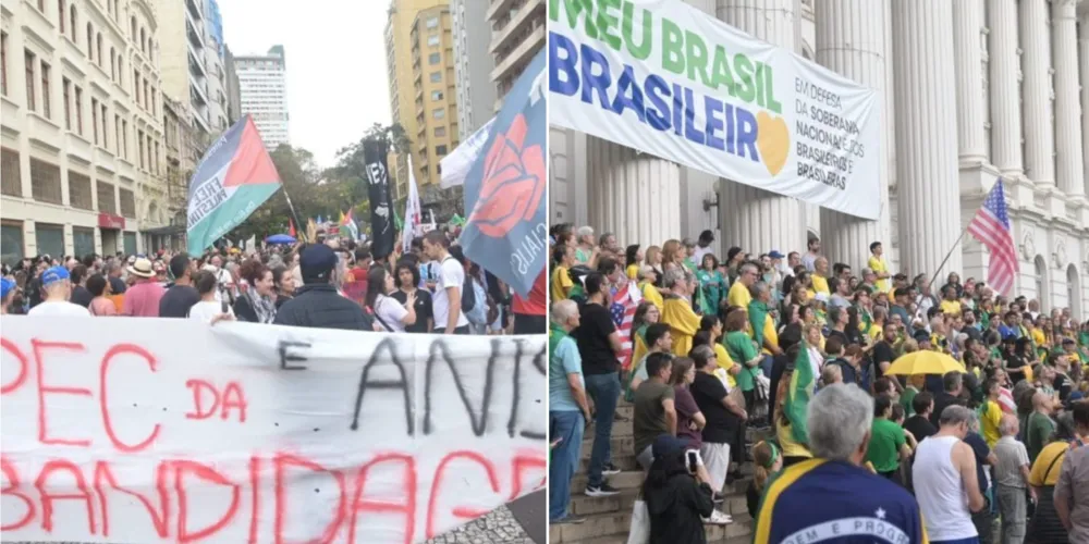 Imagem ilustrativa da imagem Curitiba dividida: atos distintos contra PEC da Blindagem e a favor da anistia
