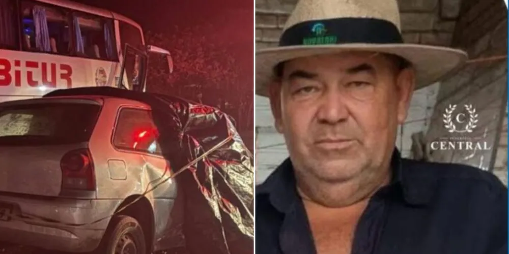 Elio Sislowski que conduzia o carro, morreu no local. Já no ônibus estavam 33 passageiros que não se feriram