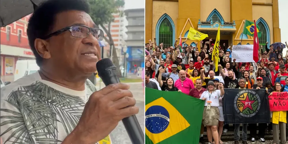 José Luiz Teixeira, durante discurso