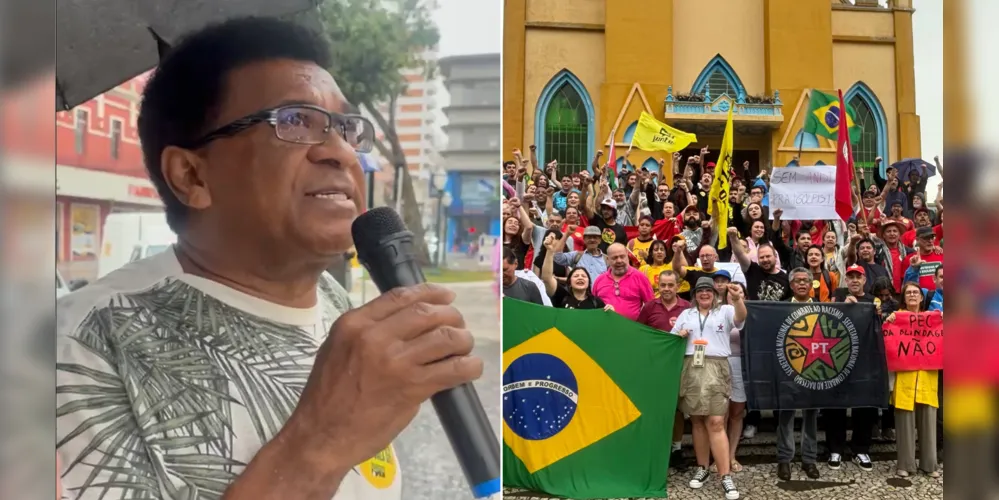 José Luiz Teixeira, durante discurso