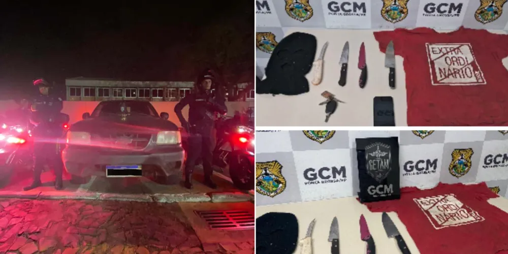 A abordagem ocorreu por volta das 22h30, durante patrulhamento