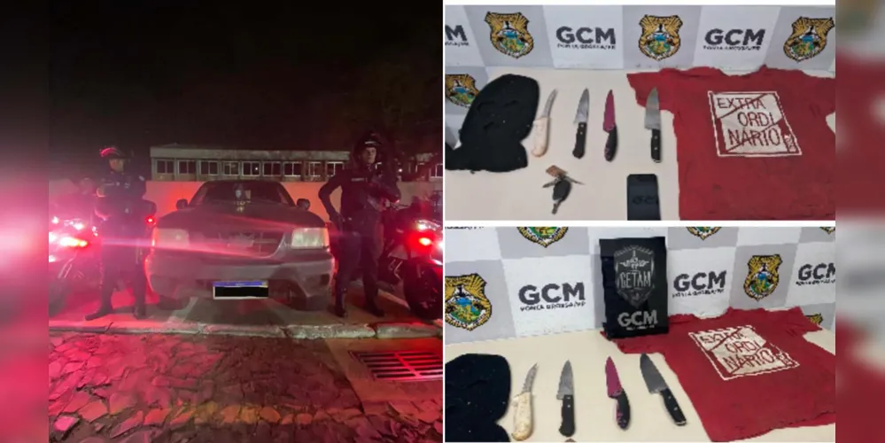 A abordagem ocorreu por volta das 22h30, durante patrulhamento
