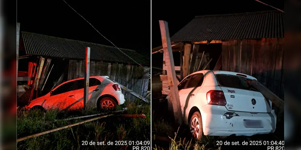 Carro possui placas de Guarapuava