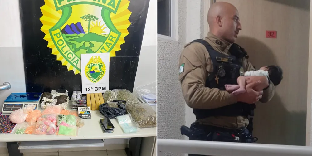 Polícia Militar durante ocorrência