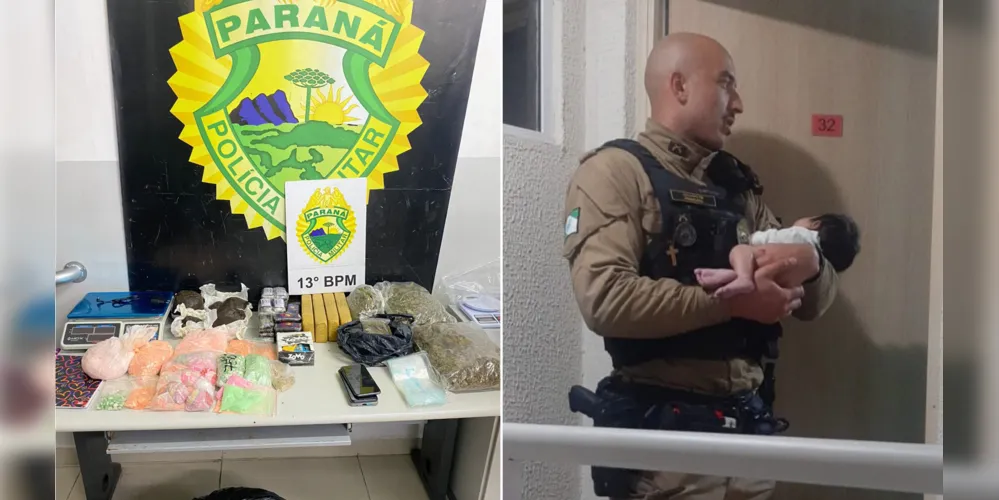 Polícia Militar durante ocorrência