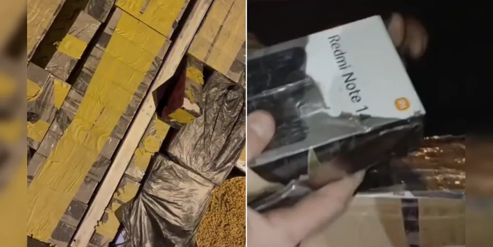 Mil aparelhos celulares da marca Xiaomi foram encontrados em semirreboque.