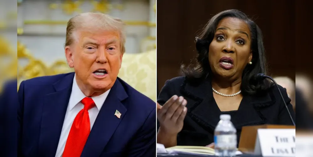 Donadl Trump, presidente dos EUA e Lisa Cook, governadora do Federal Reserve
