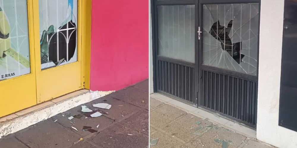 Imóveis na avenida Visconde de Mauá foram vandalizadas na noite de quarta-feira (17)