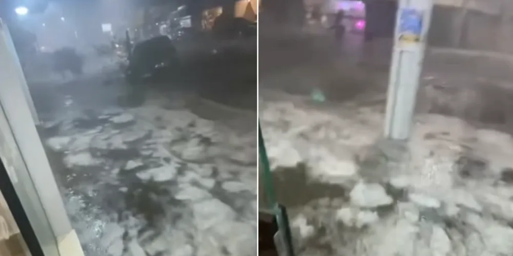 Moradores também relataram a queda de galhos e pequenas interrupções no fornecimento de energia elétrica em alguns bairros