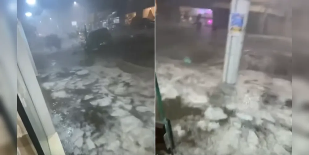 Moradores também relataram a queda de galhos e pequenas interrupções no fornecimento de energia elétrica em alguns bairros