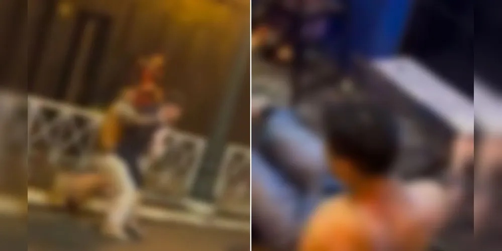 Jovens usaram cadeiras para se agredir