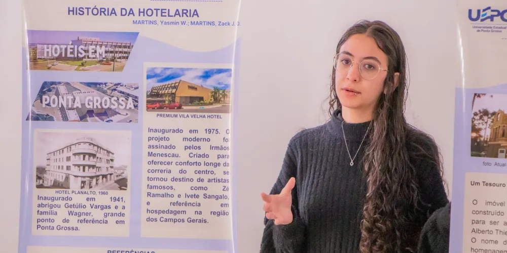 A ação aconteceu no Bloco D da UEPG Central, com o objetivo de mostrar as histórias dos diferentes patrimônios culturais, materiais e imateriais de PG