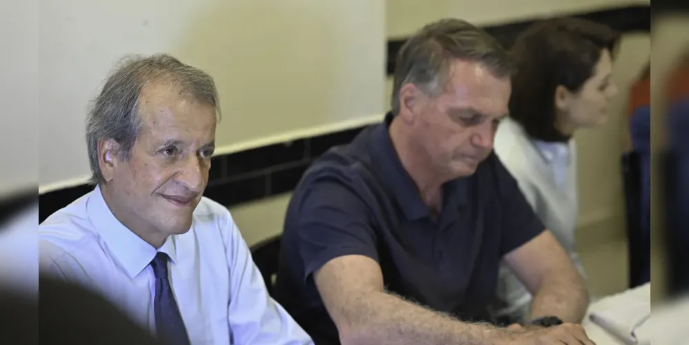 Valdemar Costa Neto, presidente do PL, e Jair Bolsonaro, ex-presidente da República