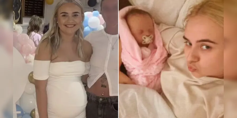 Kira Cousins fez uma festa no estilo "chá de bebê" antes do "nascimento" de seu bebê reborn