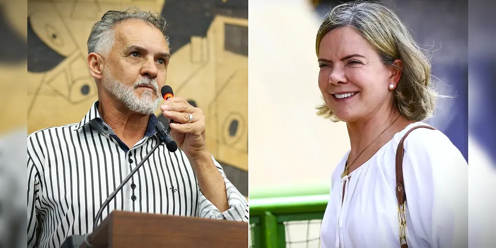 Vereador Florenal e ministra Gleisi Hoffmann