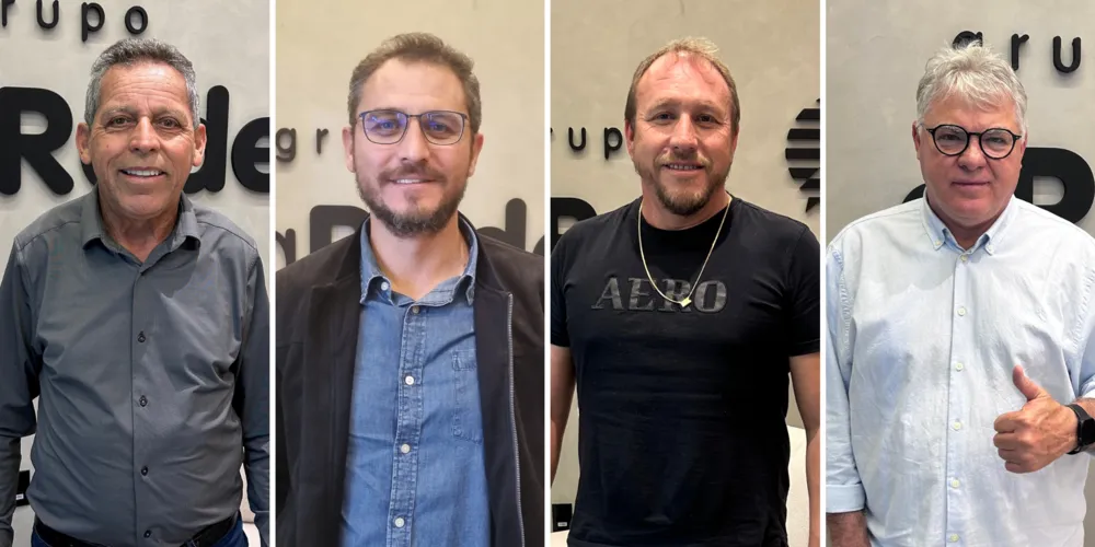 Ary Mattos, Douglas Modesto, Laercio Cipriano e ALtamir Sanson celebraram investimentos recentes do Estado nos municípios