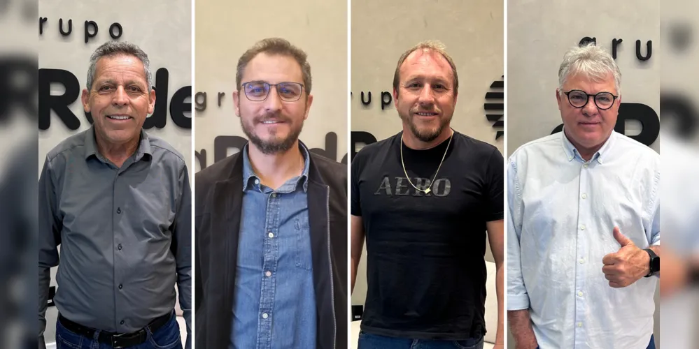 Ary Mattos, Douglas Modesto, Laercio Cipriano e ALtamir Sanson celebraram investimentos recentes do Estado nos municípios