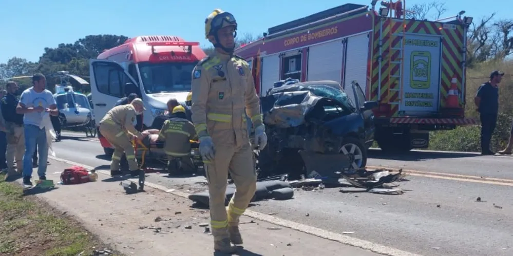 Acidente grave mobilizou as autoridades locais