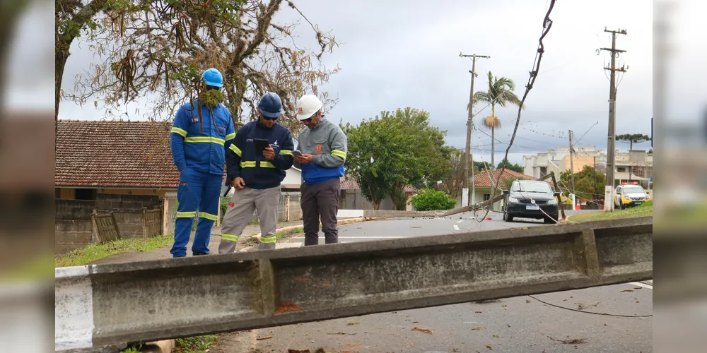 Trabalhadores da Copel prestam apoio