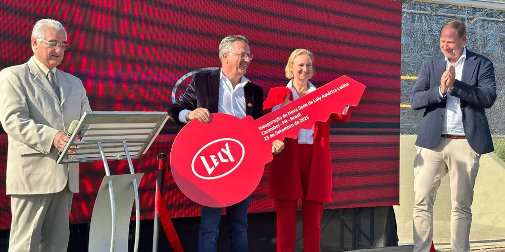 Nova unidade da Lely América Latina em Carambeí foi inaugurada em cerimônia nesta terça-feira (23)