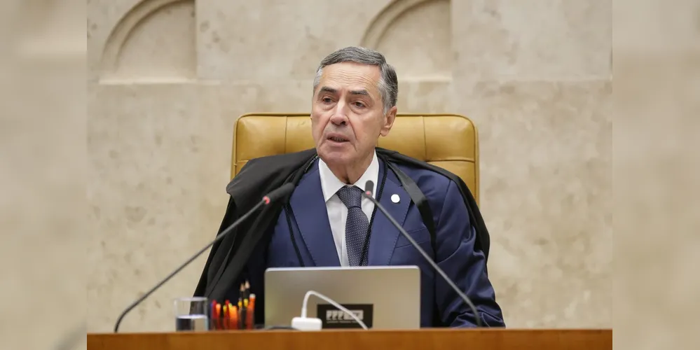 O encontro com jornalistas que cobrem a Corte marcou o encerramento do mandato de Barroso na presidência do tribunal