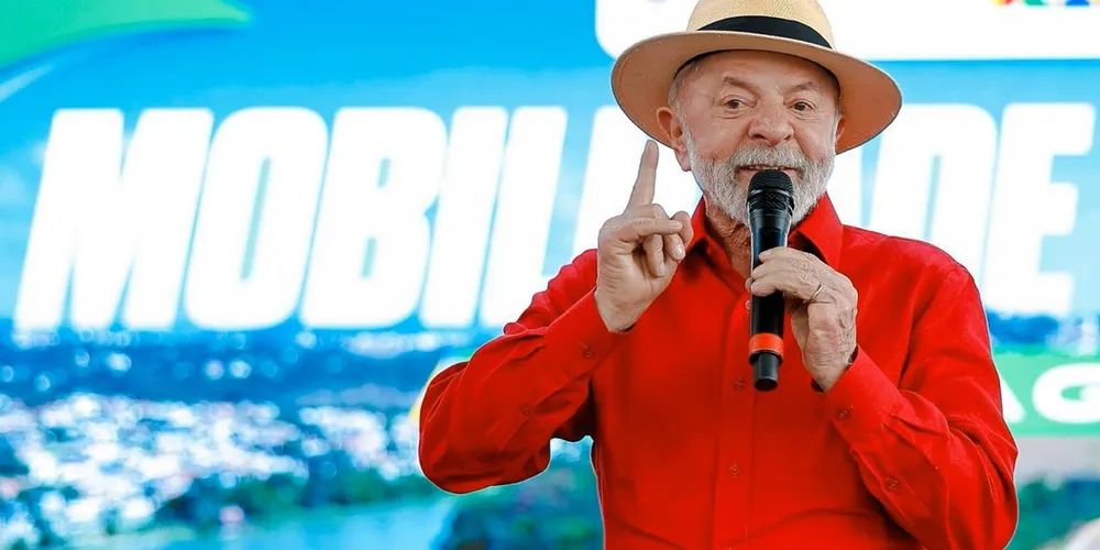 Presidente Lula durante discurso
