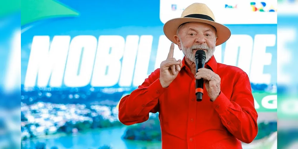 Presidente Lula durante discurso