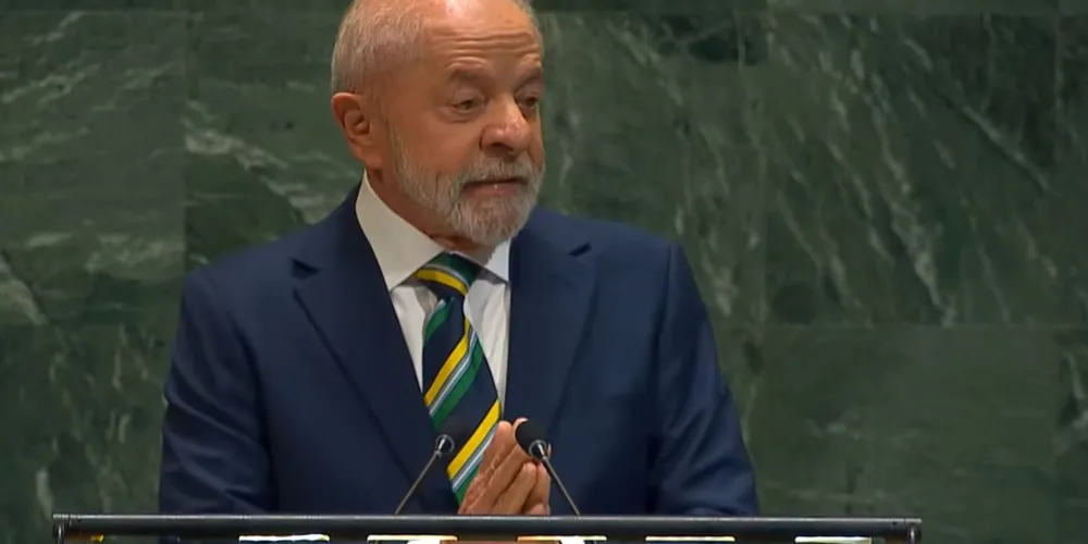 Presidente Lula durante discurso na ONU