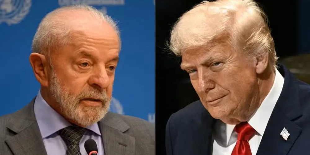 Presidente Lula e presidente Donald Trump